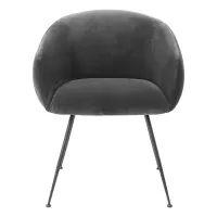 Обеденный стул 61х60х79 см Eichholtz Elbury черный - 2 фото
