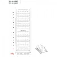 Встраиваемый винный шкаф на 166 бутылок Dunavox Exclusive DX-166.428SDSK - 4 фото