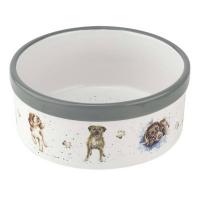 Миска для собаки 15х6 см Royal Worcester Забавная фауна белая - 4 фото