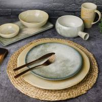 Тарелка десертная 15,5 см Porland Stoneware Pearl бежевая - 4 фото