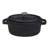 Кастрюля порционная с крышкой овальная 17*11 см, 500 мл, чугун, P.L. Proff Cuisine - 2 фото