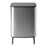 Мусорный бак 2x30 л Brabantia Bo Touch Bin Hi стальной - 1 фото