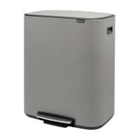 Мусорный бак 60 л Brabantia Bo Pedal Bin серый - 2 фото