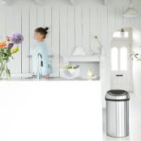 Мусорный бак 60 л Brabantia Touch Bin стальной - 8 фото