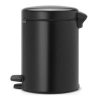 Мусорный бак с педалью 5 л Brabantia NewIcon черный - 2 фото