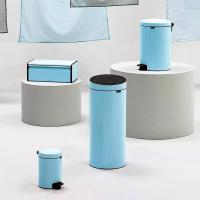 Ведро для мусора 30 л Brabantia Touch Bin голубое - 5 фото