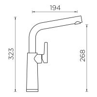 Смеситель Schock Cristalite SC-540 оникс - 2 фото