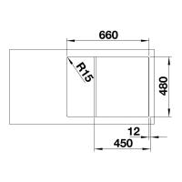 Кухонная мойка 68 см Blanco Zia 45 S Compact кофе - 2 фото