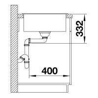 Кухонная мойка 68 см Blanco Zia 45 S Compact белая - 1 фото