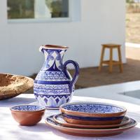 Сервировочное блюдо 43,2 см Casafina by Costa Nova Alentejo Terracota blue-white - 5 фото