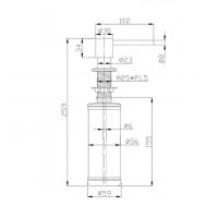 Дозатор 500 мл Alveus Plum бронза - 2 фото