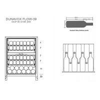 Встраиваемый винный шкаф на 39 бутылок Dunavox Flow DAUF-39.121DSS стальной - 5 фото