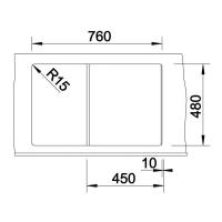 Кухонная мойка 78 см Blanco Zia 45 S белая - 3 фото