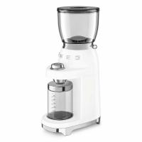 Кофемолка электрическая SMEG 50’s Style CGF11WHEU белая - 1 фото