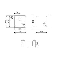 Кухонная мойка 44 см Smeg Mira VSTR40BRX латунная - 2 фото