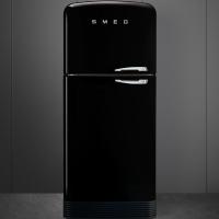 Холодильник двухкамерный 188х80 см Smeg 50's Style FAB50LBL5 черный - 4 фото