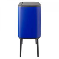 Ведро для мусора 34 л Brabantia Bo Touch Bin синее - 3 фото