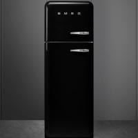 Холодильник двухкамерный 169х60 см Smeg 50's Style FAB30LBL5 черный - 1 фото