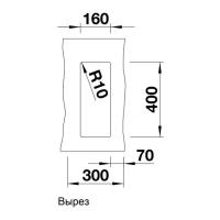 Кухонная мойка 19 см Blanco Subline 160-U темная скала Blanco - 3 фото