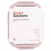 Контейнер для хранения 19х15 см 640 мл Smart Solutions розовый - 7 фото