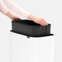 Мусорный бак 36 л Brabantia Bo Touch Bin белый - 6 фото