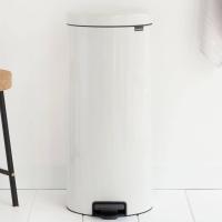 Мусорный бак с педалью 30 л Brabantia NewIcon белый - 7 фото