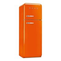 Холодильник двухкамерный 169х60 см Smeg 50's Style FAB30ROR5 оранжевый - 6 фото