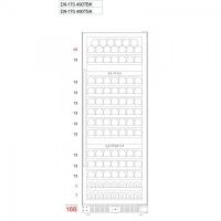 Встраиваемый винный шкаф на 170 бутылок Dunavox Exclusive DX-170.490STSK - 4 фото