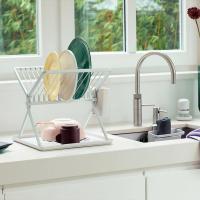 Сушилка для посуды 36х33х31,5 см Brabantia Sink Side белая - 8 фото