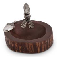 Чаша для орешков Белка 21,5х18 см Vagabond House Woodland Creatures коричневая - 3 фото