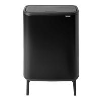 Мусорный бак 2x30 л Brabantia Bo Touch Bin Hi черный - 1 фото