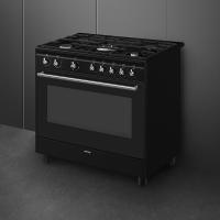 Варочный центр 90х90 см SMEG Classica CX91GMBL черный - 3 фото