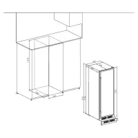 Винный шкаф на 163 бутылки Temptech Premium WP180SCS стальной - 9 фото