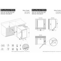 Встраиваемый винный шкаф на 46 бутылок Dunavox Flow DAUF-46.138B черный - 7 фото