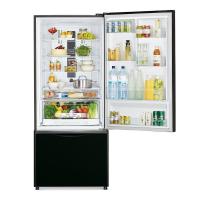 Холодильник 180х75 см Hitachi Bottom Freezer R-B572PU7 GBК черное стекло - 2 фото