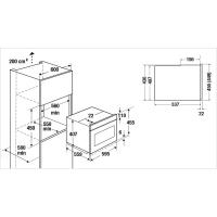 Встраиваемый духовой шкаф с микроволнами Black Chrome 59,5х45,5 см 43 л Kuppersbusch CBM 6350.0 GPH2 серый - 3 фото