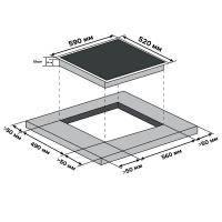 Варочная панель инфракрасная 59 см Libhof PH-64604C черная - 5 фото