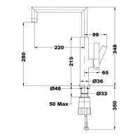 Смеситель Teka Easy FOT 990 хром - 2 фото