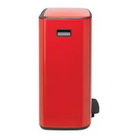 Мусорный бак 2x30 л Brabantia Bo Touch Bin красный - 3 фото