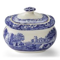Сахарница с крышкой 250 мл Spode Blue Italian синяя - 1 фото