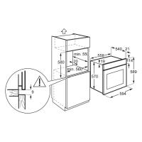 Электрический духовой шкаф 59,4 см Electrolux EOF5C50BX черный - 8 фото