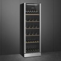 Винный шкаф на 197 бутылок SMEG Classica SCV115G стальной - 5 фото