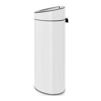 Мусорный бак 40 л Brabantia Touch Bin белый - 2 фото