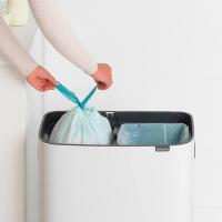 Мусорный бак 2x30 л Brabantia Bo Touch Bin белый - 7 фото