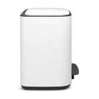 Мусорный бак 34 л Brabantia Bo Pedal Bin белый - 2 фото