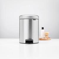 Мусорный бак с педалью 2+2 л Brabantia NewIcon стальной матовый - 5 фото