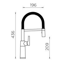 Смеситель Schock Cristalite SC-550 оникс - 5 фото