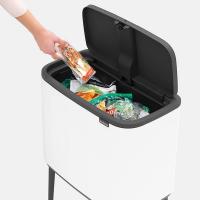 Мусорный бак 36 л Brabantia Bo Touch Bin белый - 7 фото