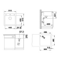 Кухонная мойка 51,5 см Blanco Pleon 5 бетон - 1 фото