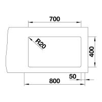 Кухонная мойка 73 см Blanco Etagon 700-U жемчужная - 3 фото